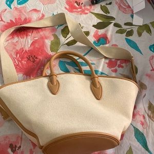 Zara Canvas Shoulder Bag